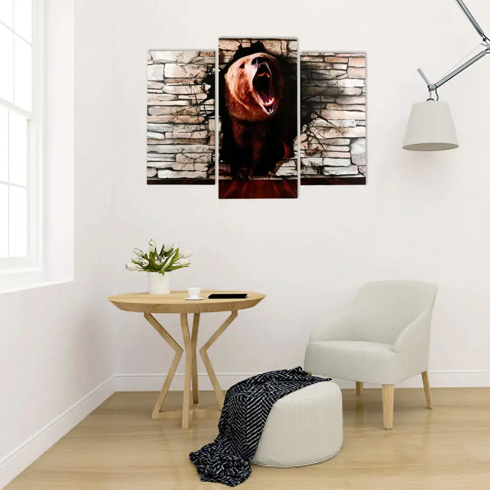 Фото 4 Картина без обрамления Simaland "Дикий зверь" 60x80 см