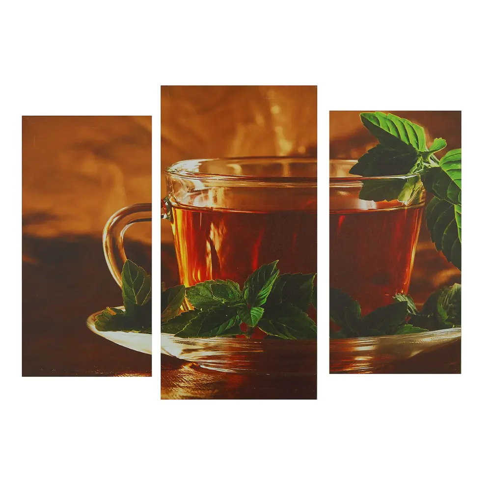 Фото Картина без обрамления Сюжет "Чай" 60x100 см