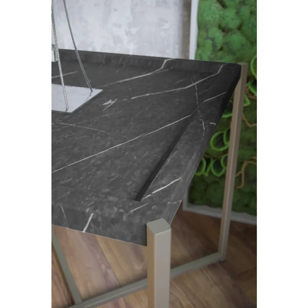 Фото 4 Журнальный столик квадратный Калифорния 52х52 см Стефан Черный мрамор/титан Фото 4 Журнальный столик квадратный Калифорния 52х52 см Стефан Черный мрамор/титан