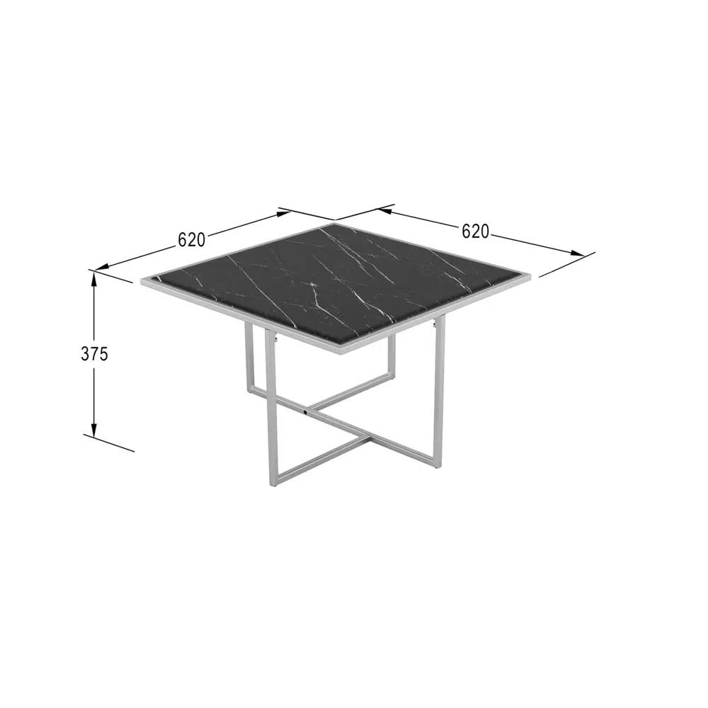 Фото 2 Журнальный столик квадратный Калифорния 62х62 см Амадео квадро черный мрамор Фото 2 Журнальный столик квадратный Калифорния 62х62 см Амадео квадро черный мрамор