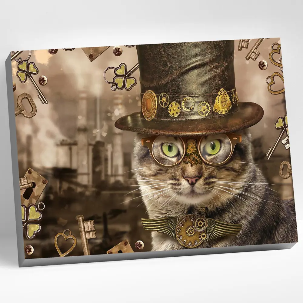 Фото Картина по номерам Molly 40x50 см Кот В Шляпе (14 цветов) Фото Картина по номерам Molly 40x50 см Кот В Шляпе (14 цветов)