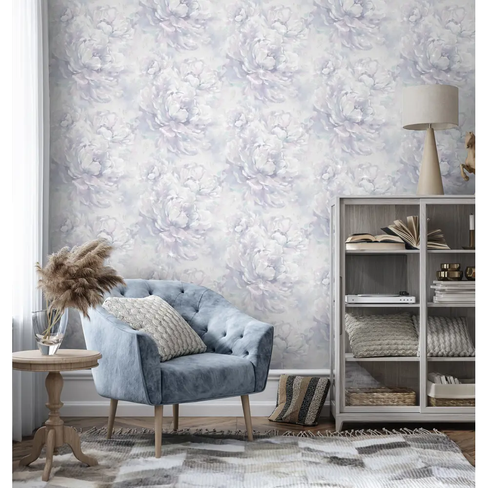 Фото 3 Обои флизелиновые WallSecret Grand Fleur сиреневые 1.06 м 8622-17 Фото 3 Обои флизелиновые WallSecret Grand Fleur сиреневые 1.06 м 8622-17