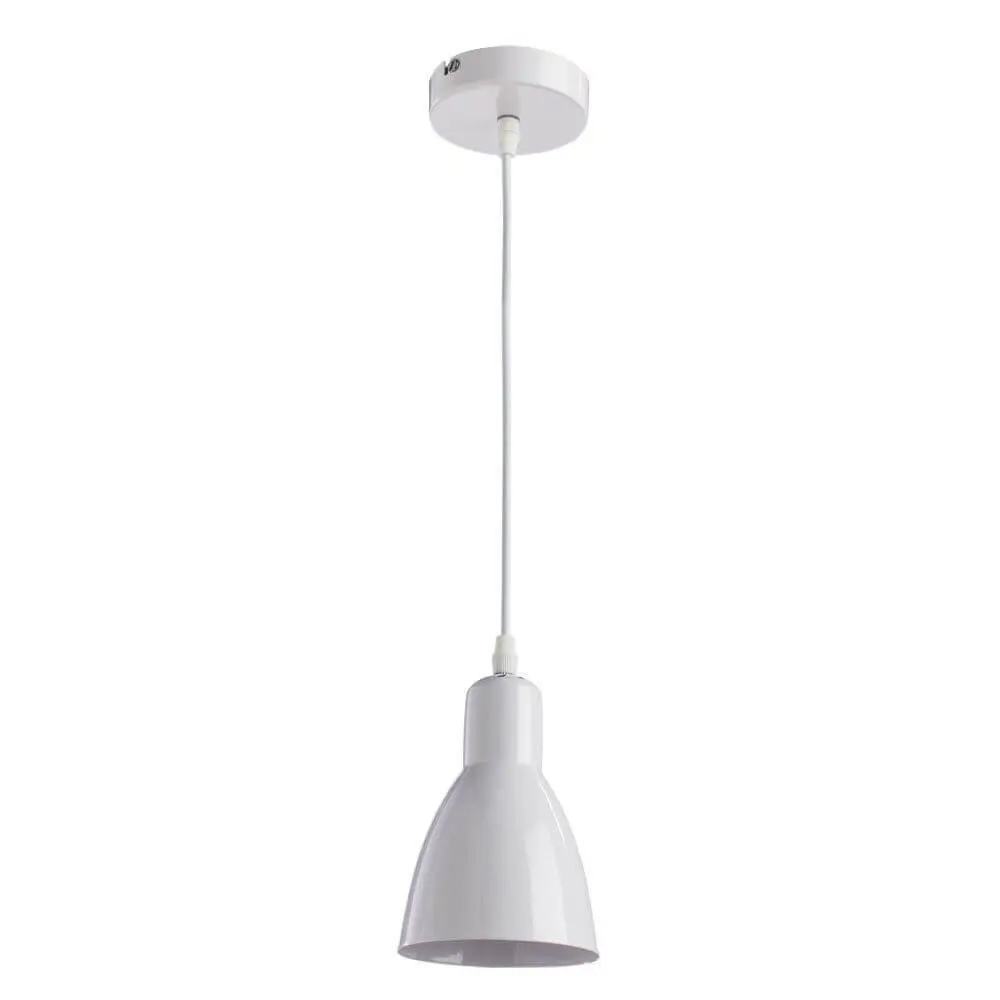 Фото Люстра подвесная ARTE LAMP A5049SP-1WH 48 White 1 лампа 3 м² цвет белый Фото Люстра подвесная ARTE LAMP A5049SP-1WH 48 White 1 лампа 3 м² цвет белый