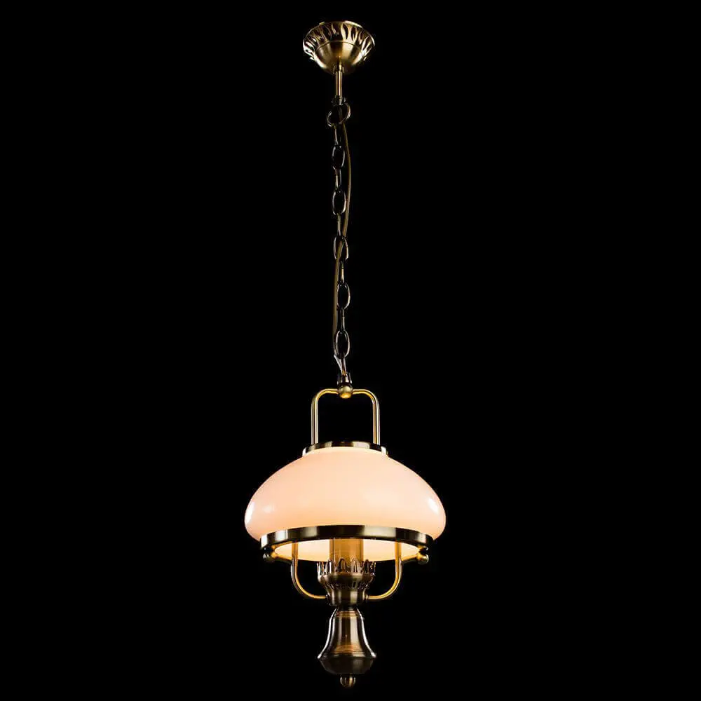 Фото 3 Люстра подвесная ARTE LAMP A3560SP-1AB Armstrong 1 лампа 3 м² цвет белый Фото 3 Люстра подвесная ARTE LAMP A3560SP-1AB Armstrong 1 лампа 3 м² цвет белый