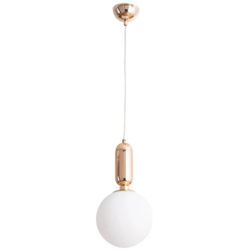 Фото Люстра подвесная ARTE LAMP A3033SP-1GO Bolla-Sola 1 лампа 3 м² цвет белый Фото Люстра подвесная ARTE LAMP A3033SP-1GO Bolla-Sola 1 лампа 3 м² цвет белый