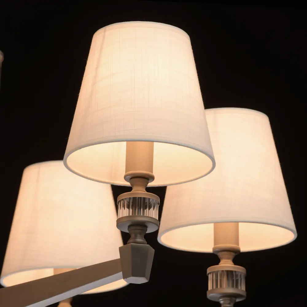 Фото 6 Люстра потолочная MW 700012706 ДельРей 6 ламп 12 м² цвет серый/серебристый