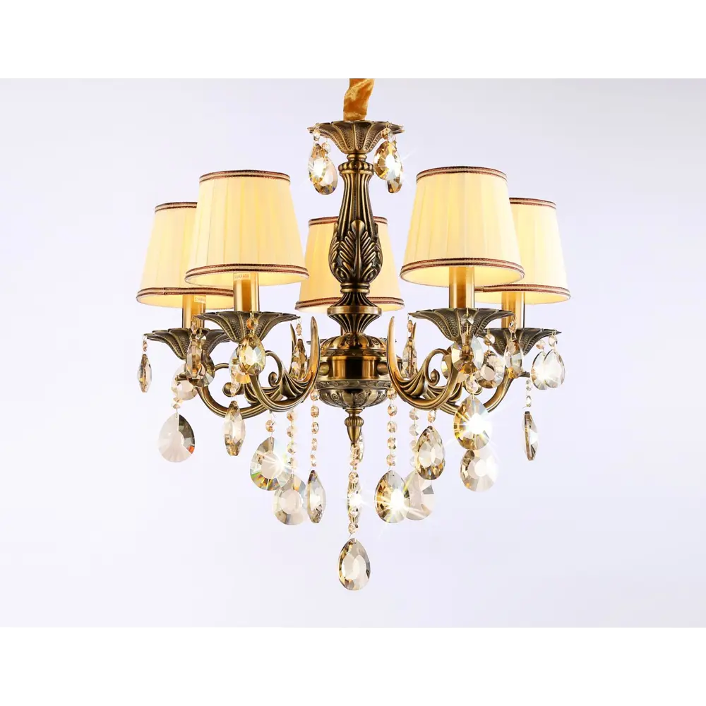 Фото Люстра на штанге AMBRELLA LIGHT TR4577 Traditional 5 ламп 12 м² цвет белый Фото Люстра на штанге AMBRELLA LIGHT TR4577 Traditional 5 ламп 12 м² цвет белый