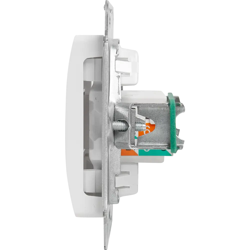 Фото 3 Розетка компьютерная встраиваемая Systeme Electric Glossa RJ45 cat 5E цвет молочный Фото 3 Розетка компьютерная встраиваемая Systeme Electric Glossa RJ45 cat 5E цвет молочный