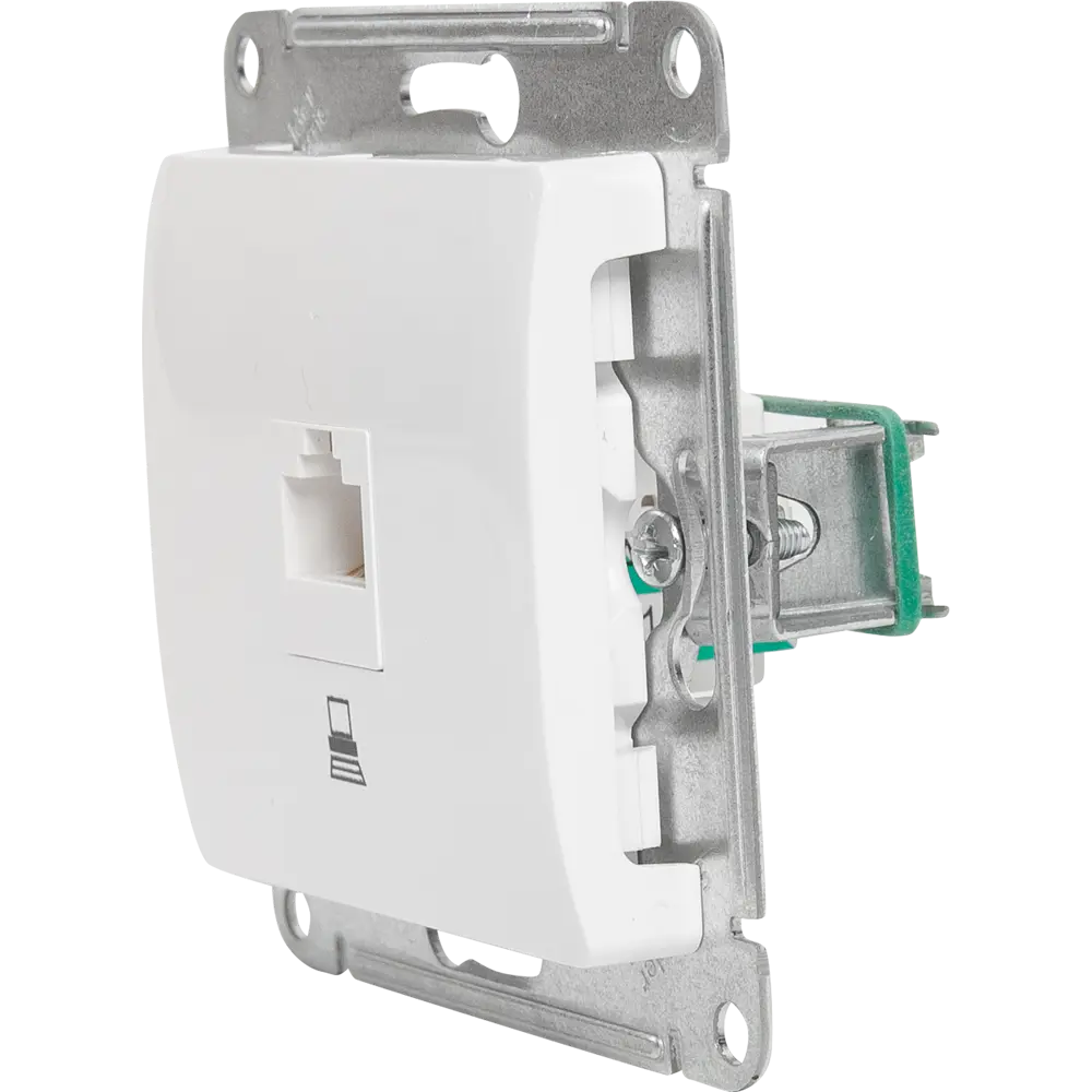 Фото 5 Розетка компьютерная встраиваемая Systeme Electric Glossa RJ45 cat 5E цвет молочный Фото 5 Розетка компьютерная встраиваемая Systeme Electric Glossa RJ45 cat 5E цвет молочный