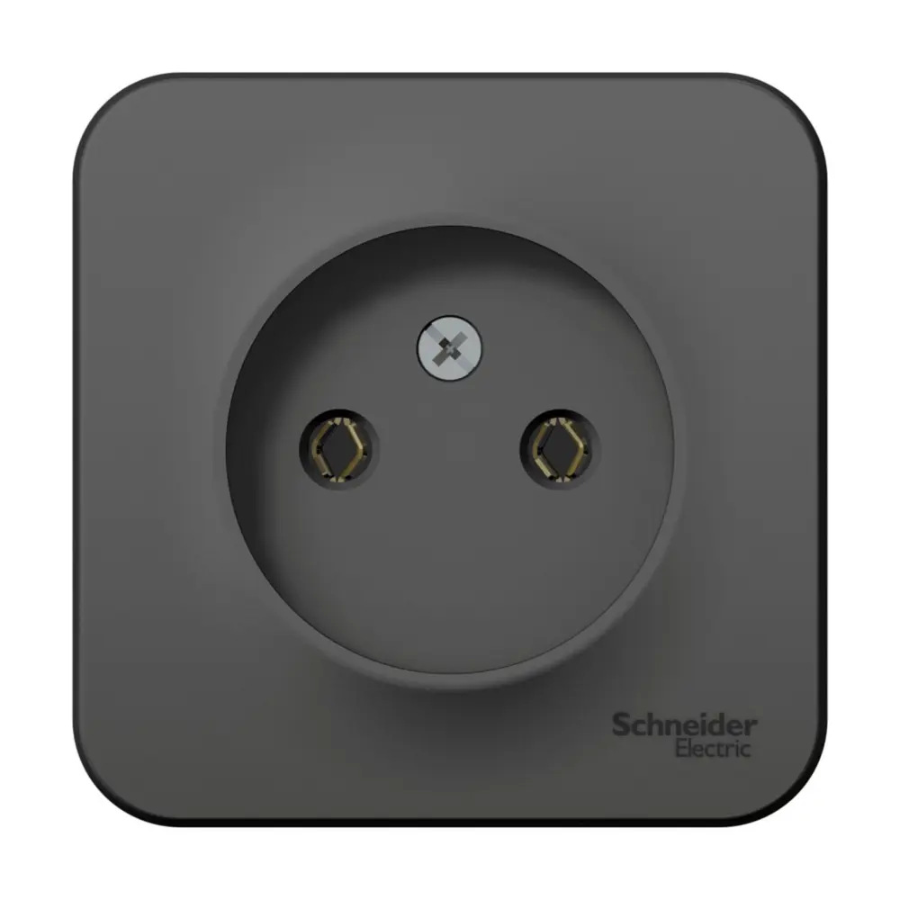 Фото Розетка накладная Schneider electric Уют 7612648 цвет черный Фото Розетка накладная Schneider electric Уют 7612648 цвет черный