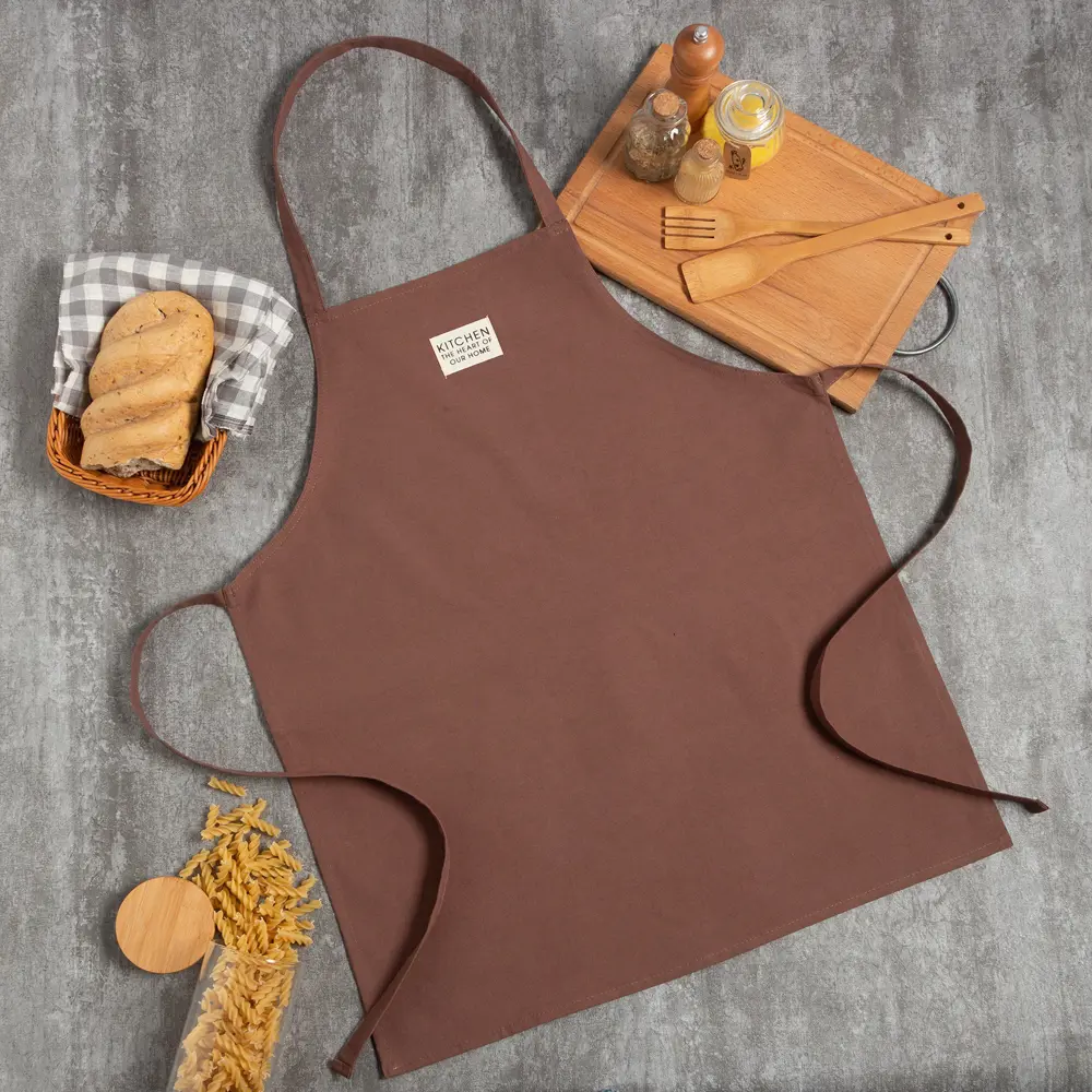 Фото Фартук Этель Kitchen 7866018 хлопок цвет коричневый Фото Фартук Этель Kitchen 7866018 хлопок цвет коричневый