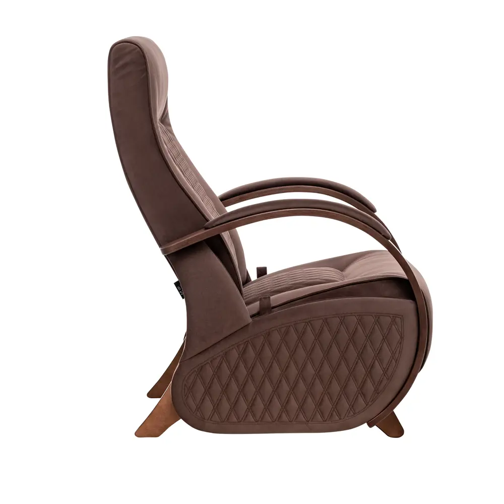 Фото 4 Кресло-качалка Комфорт 70x105x84 цвет коричневый Фото 4 Кресло-качалка Комфорт 70x105x84 цвет коричневый