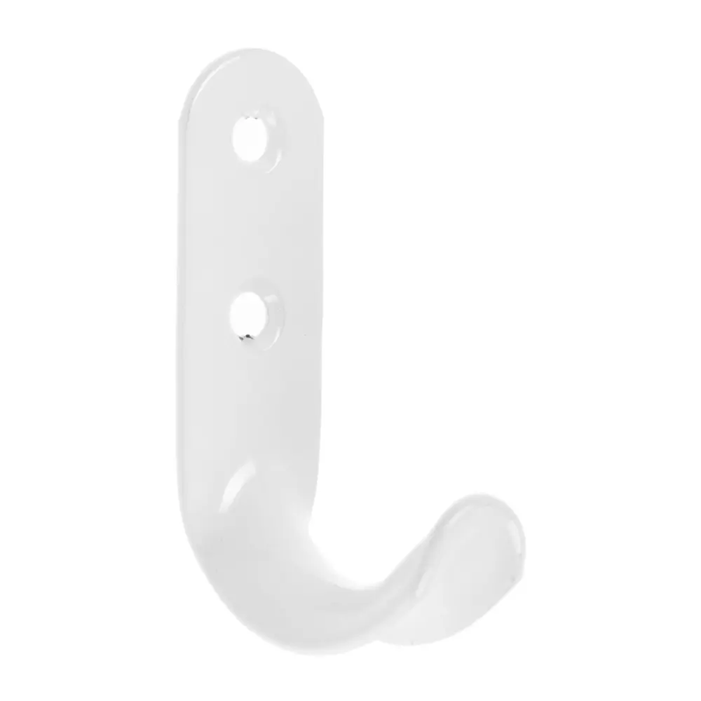 Фото Крючок Tundra 5299381 8x2x16 см полимер цвет белый