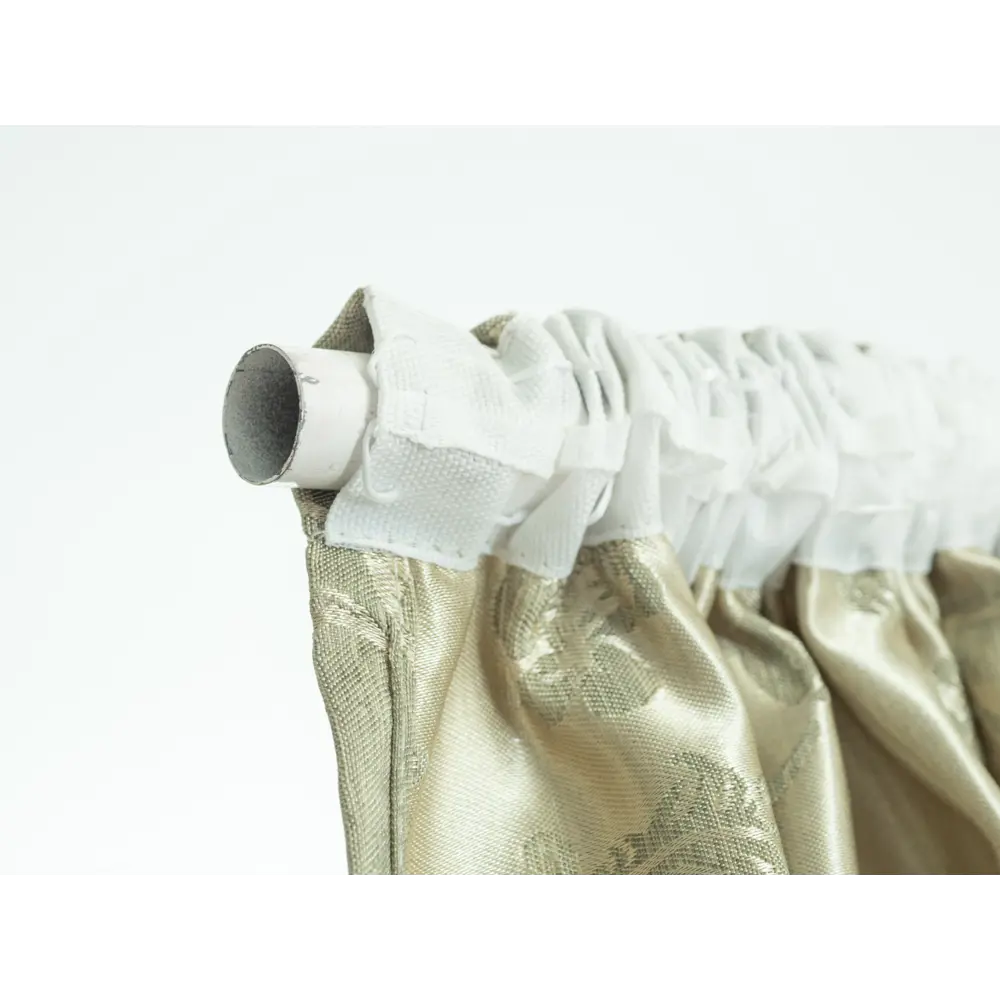 Фото 5 Штора на шторной ленте Flow 170x260 см цвет зеленый