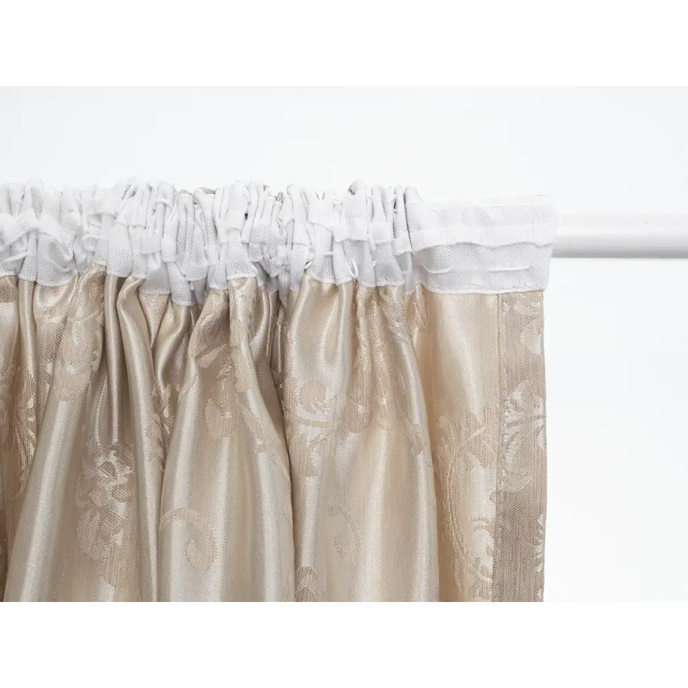 Фото 6 Штора на шторной ленте Flow 170x250 см цвет бежевый Фото 6 Штора на шторной ленте Flow 170x250 см цвет бежевый