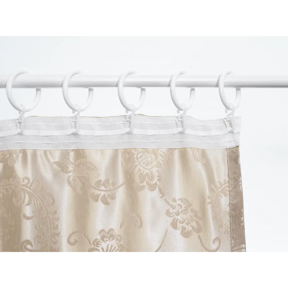 Фото 7 Штора на шторной ленте Flow 170x250 см цвет бежевый Фото 7 Штора на шторной ленте Flow 170x250 см цвет бежевый