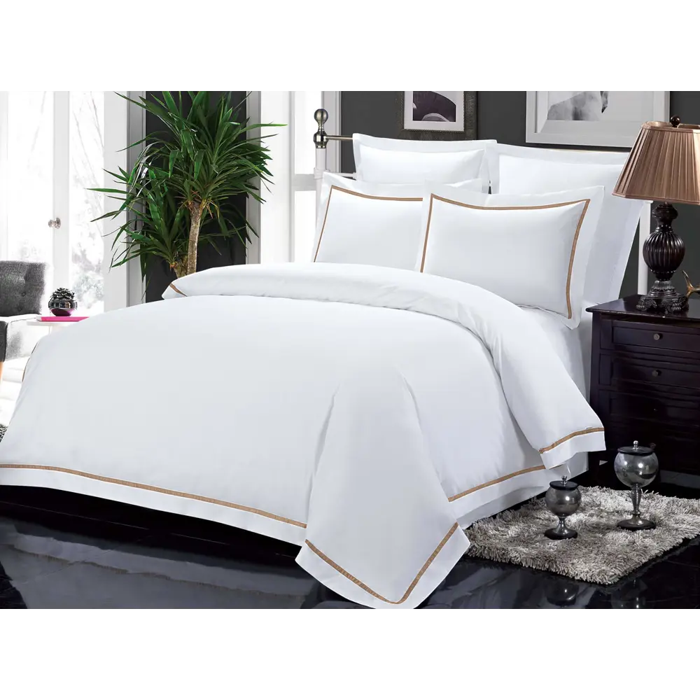 Фото Комплект постельного белья Sofi De MarkO 1.6-4654, полутораспальный, сатин, цвет бежевый