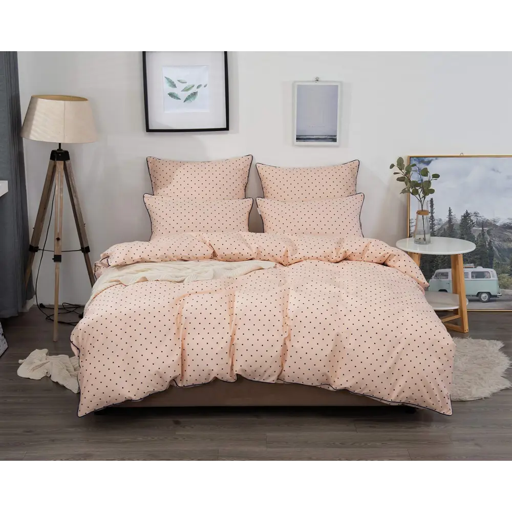 Фото Комплект постельного белья Sofi De MarkO 1.6-5406, полутораспальный, сатин, цвет оранжевый