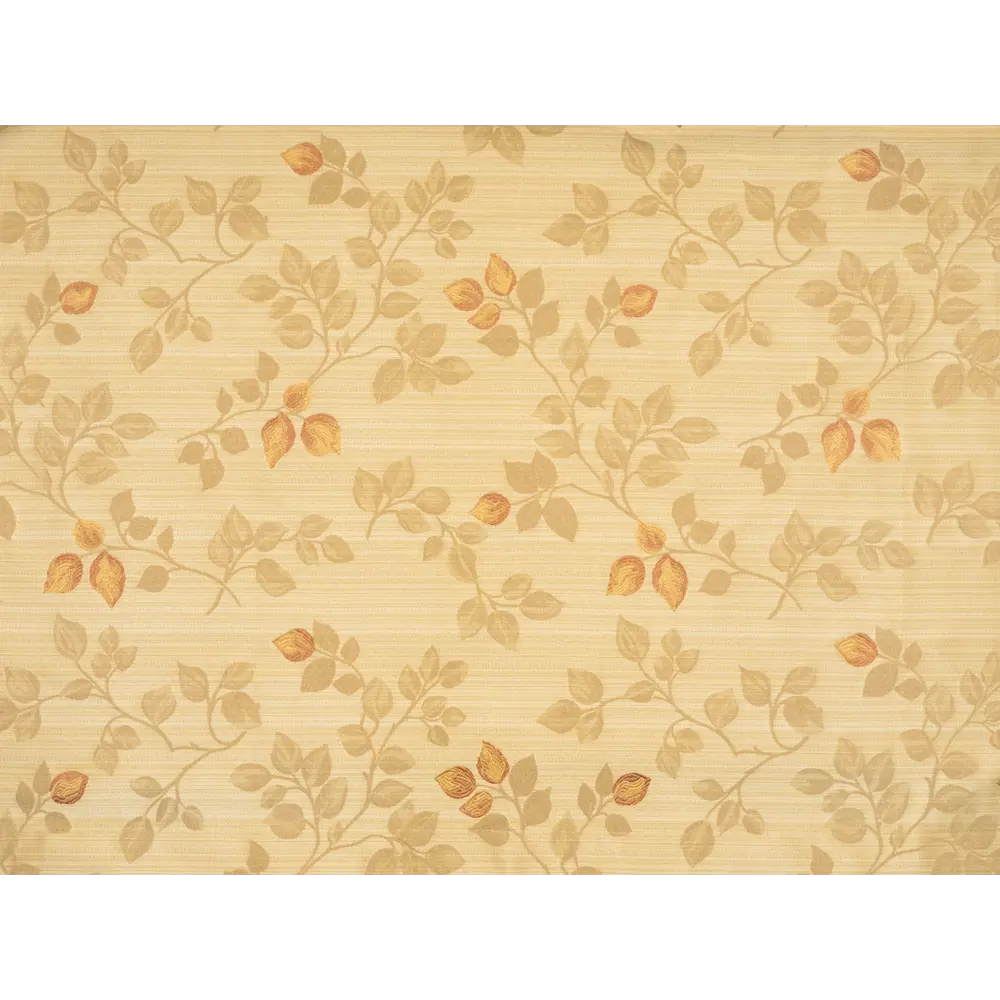 Фото 8 Штора на шторной ленте Веточки - листья 200x260 см цвет желтый Фото 8 Штора на шторной ленте Веточки - листья 200x260 см цвет желтый