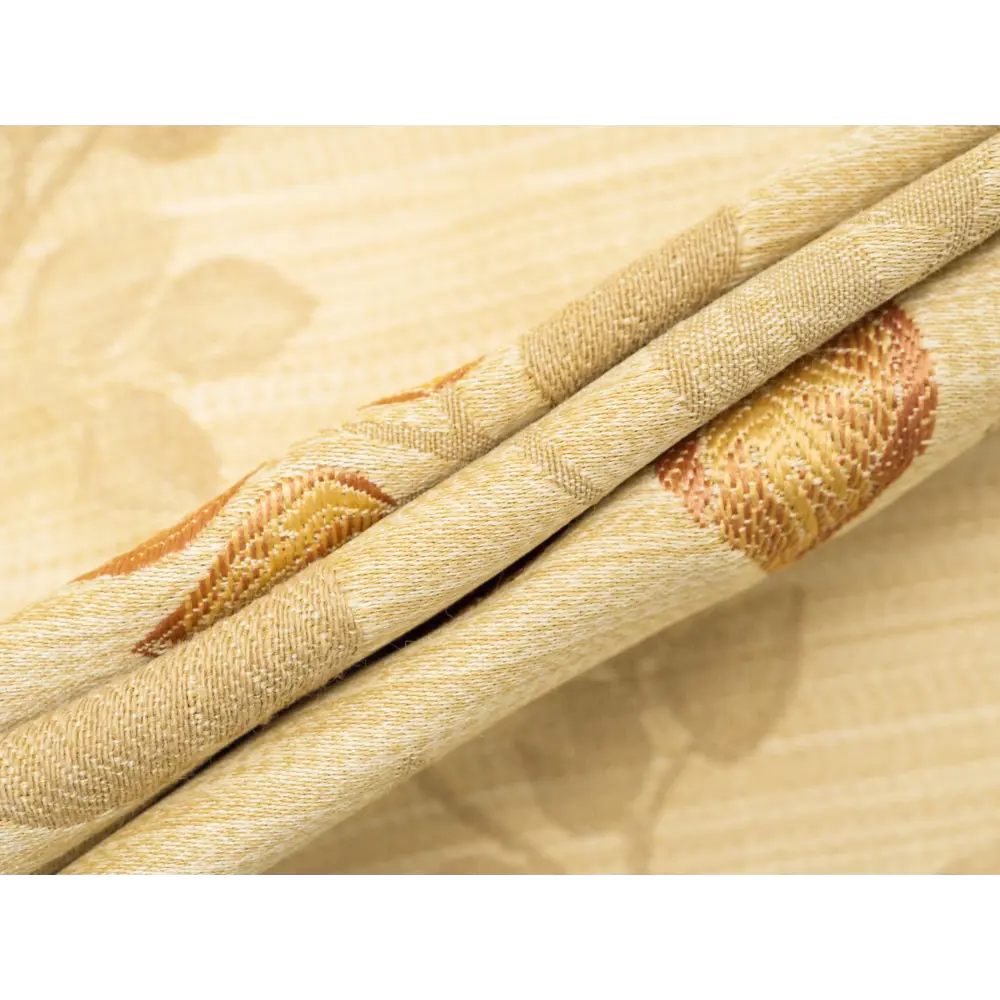 Фото 12 Штора на шторной ленте Веточки - листья 170x250 см цвет желтый Фото 12 Штора на шторной ленте Веточки - листья 170x250 см цвет желтый