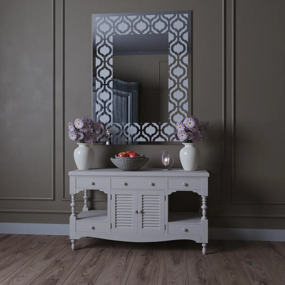 Фото 2 Зеркало 1 Московская зеркальная фабрика прямоугольное с рисунком 120x60 см MZF-9630