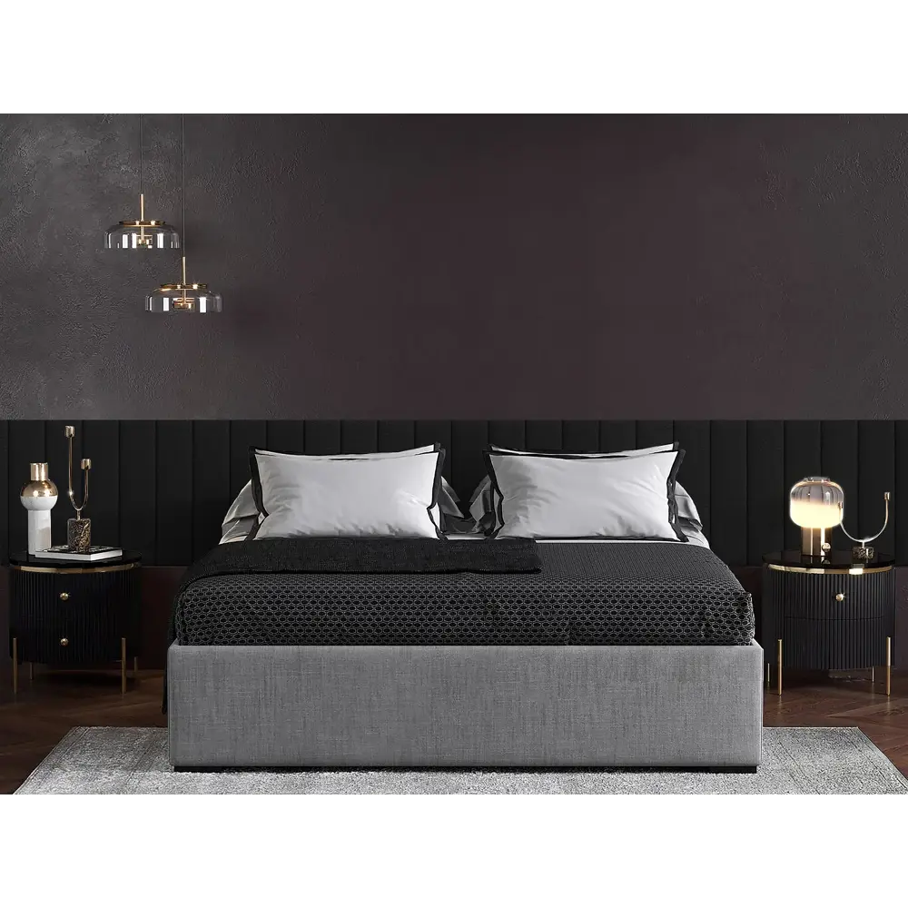 Фото 2 Комплект мягких панелей Tartilla прямоугольник эко кожа цвет черный 600х150х35мм 4шт Фото 2 Комплект мягких панелей Tartilla прямоугольник эко кожа цвет черный 600х150х35мм 4шт