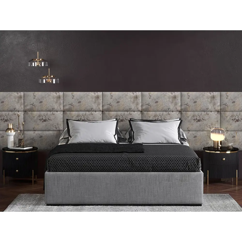 Фото Комплект мягких панелей Tartilla прямоугольник шелк цвет коричневый 600х300х29мм 4шт Фото Комплект мягких панелей Tartilla прямоугольник шелк цвет коричневый 600х300х29мм 4шт