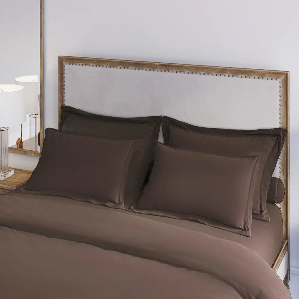 Фото 4 Комплект постельного белья Sofi De MarkO Пандора Евро-010П, евро, сатин, цвет коричневый