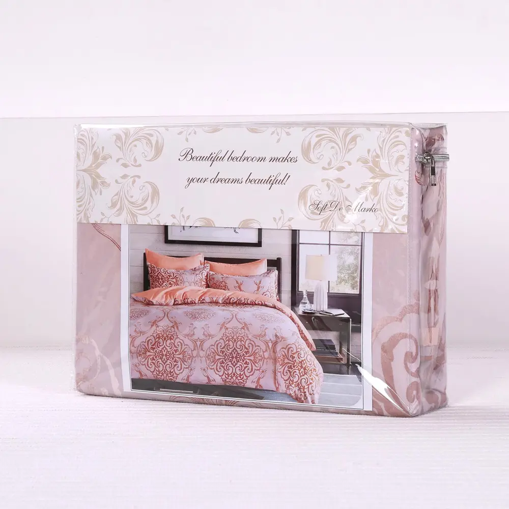 Фото 2 Комплект постельного белья Sofi De MarkO Маритта Евро-4481, евро, сатин, цвет фиолетовый