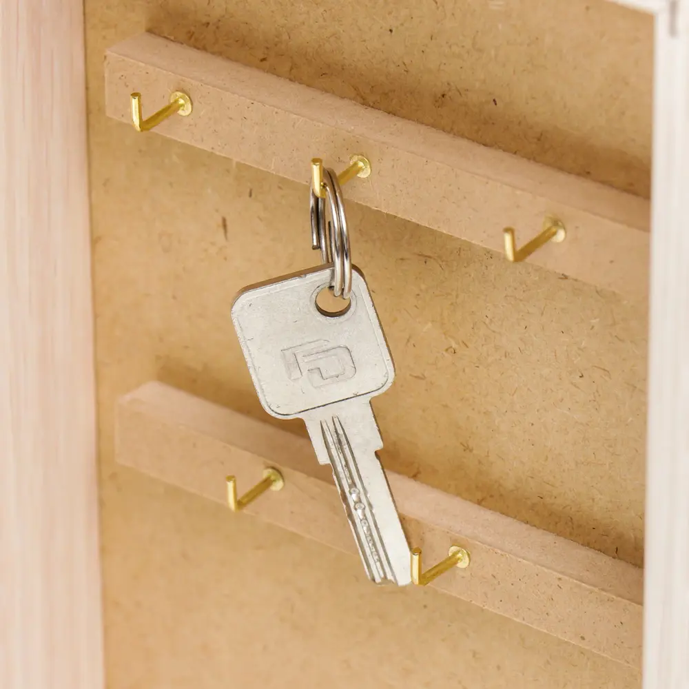 Фото 4 Ключница Simaland "Олень" молочный дуб 16x31 см Фото 4 Ключница Simaland "Олень" молочный дуб 16x31 см