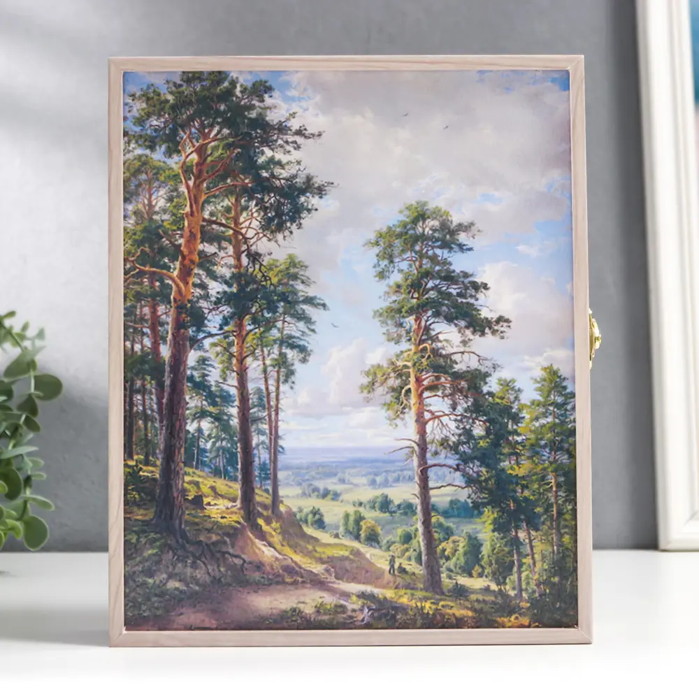 Фото Ключница Simaland "Тропинка в лесу" светлый дуб 25.7x20.7 см Фото Ключница Simaland "Тропинка в лесу" светлый дуб 25.7x20.7 см