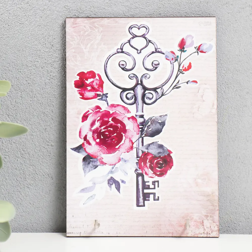 Фото Ключница Simaland открытая "Ключ в цветах" 10x15 см Фото Ключница Simaland открытая "Ключ в цветах" 10x15 см