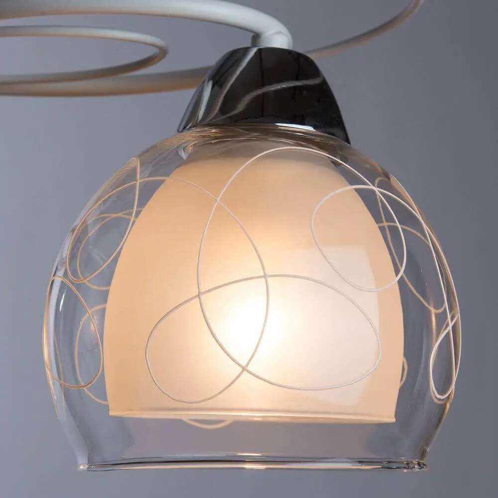 Фото 4 Светильник настенно-потолочный ARTE LAMP A7585PL-3WH 3 лампы 9 м² цвет белый Фото 4 Светильник настенно-потолочный ARTE LAMP A7585PL-3WH 3 лампы 9 м² цвет белый