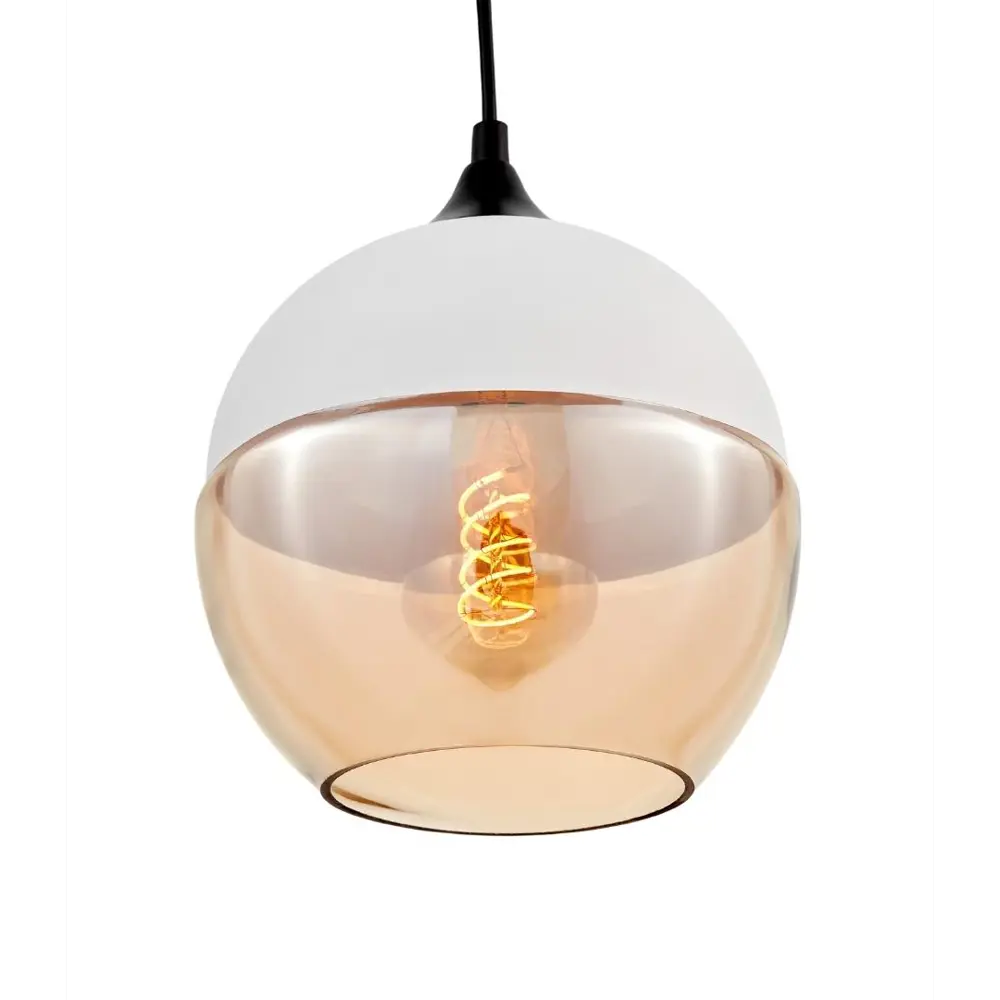 Фото 2 Светильник подвесной LUMINA DECO Albion LDP 6805 WT+TEA 1 лампа 3 м² цвет белый Фото 2 Светильник подвесной LUMINA DECO Albion LDP 6805 WT+TEA 1 лампа 3 м² цвет белый