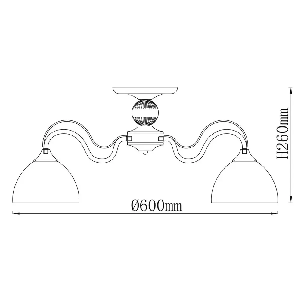 Фото 3 Светильник настенно-потолочный DE MARKT 318014905 5 ламп 15 м² цвет бронза
