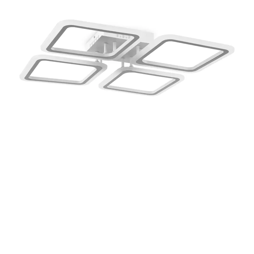 Фото 4 Люстра потолочная светодиодная FREYA FR10020CL-L70W с пультом управления 25 м² теплый белый свет цвет белый Фото 4 Люстра потолочная светодиодная FREYA FR10020CL-L70W с пультом управления 25 м² теплый белый свет цвет белый
