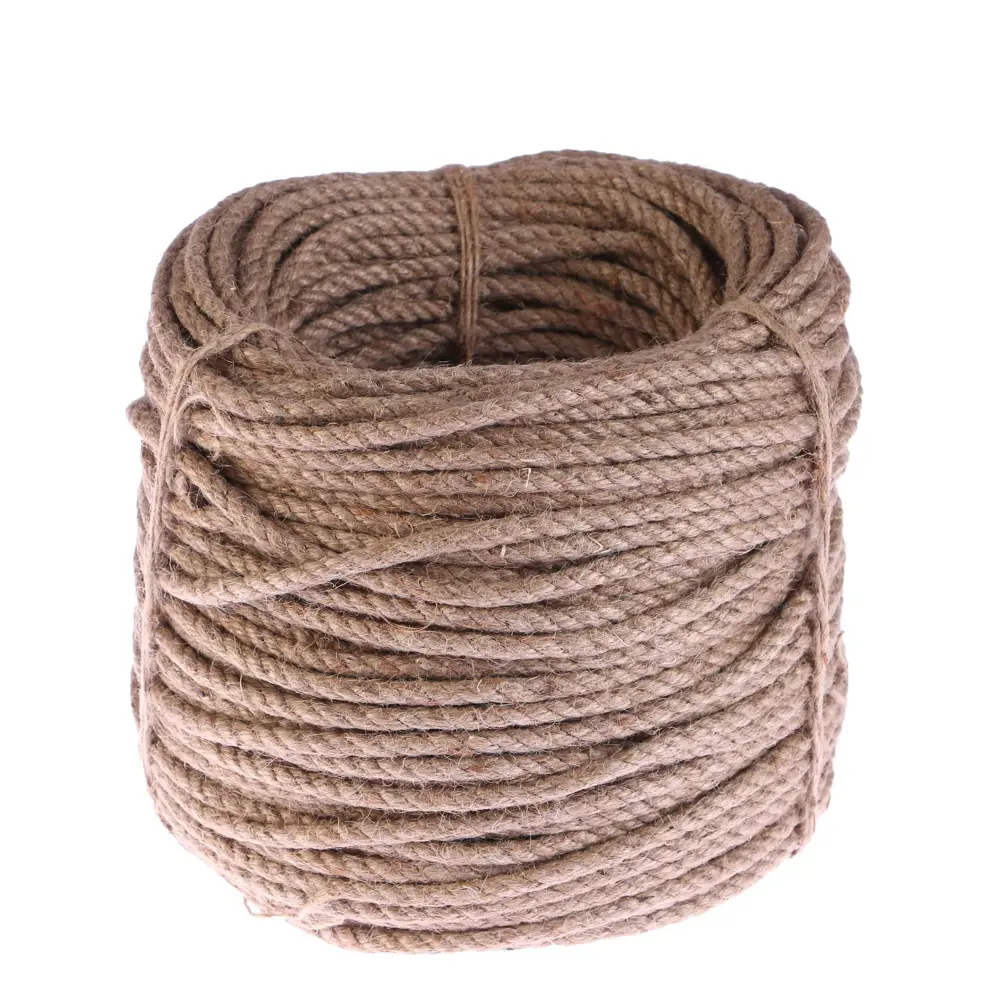 Фото Канат пеньковый кручёный 8 мм, катушка (100 м) Фото Канат пеньковый кручёный 8 мм, катушка (100 м)