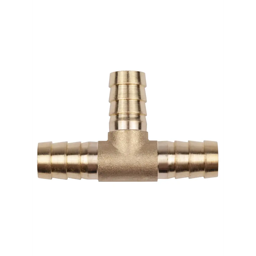 Фото 2 Тройник Т-образный AV Steel AV-700340B блистер, елочка 10 мм, латунь Фото 2 Тройник Т-образный AV Steel AV-700340B блистер, елочка 10 мм, латунь