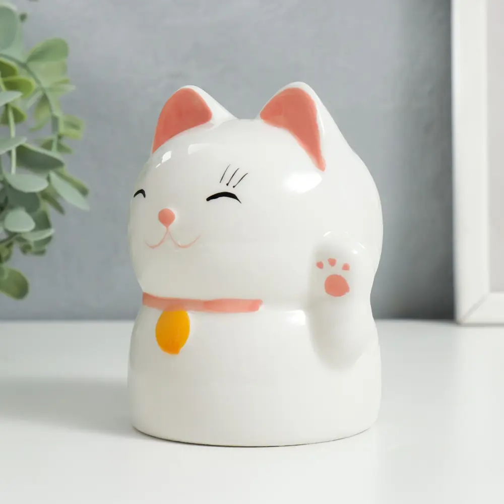 Фото 4 Копилка "Манэки-нэко" 8.5x8x10.5 см