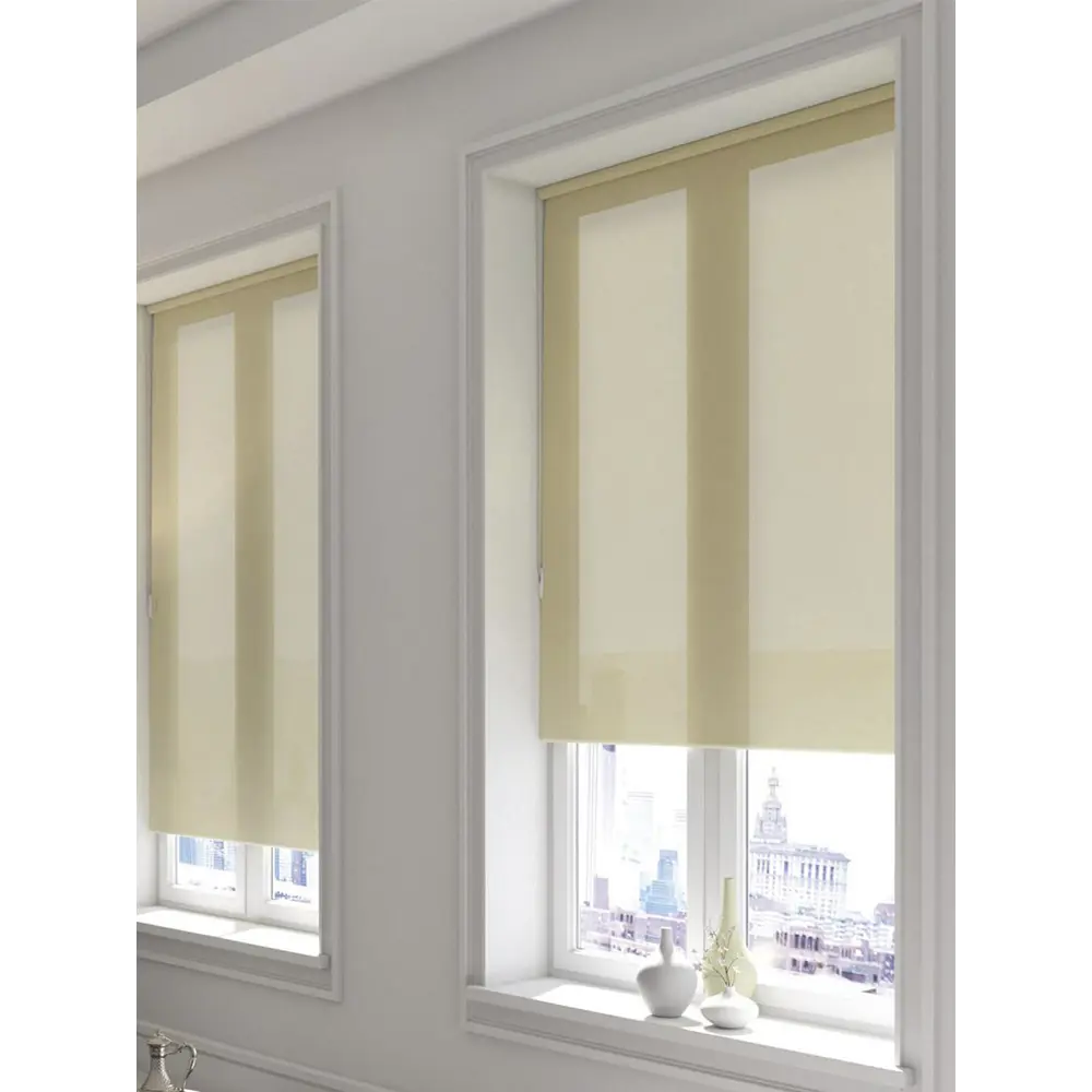 Фото Рулонная штора Mirtex 62x160 см цвет песочный Фото Рулонная штора Mirtex 62x160 см цвет песочный