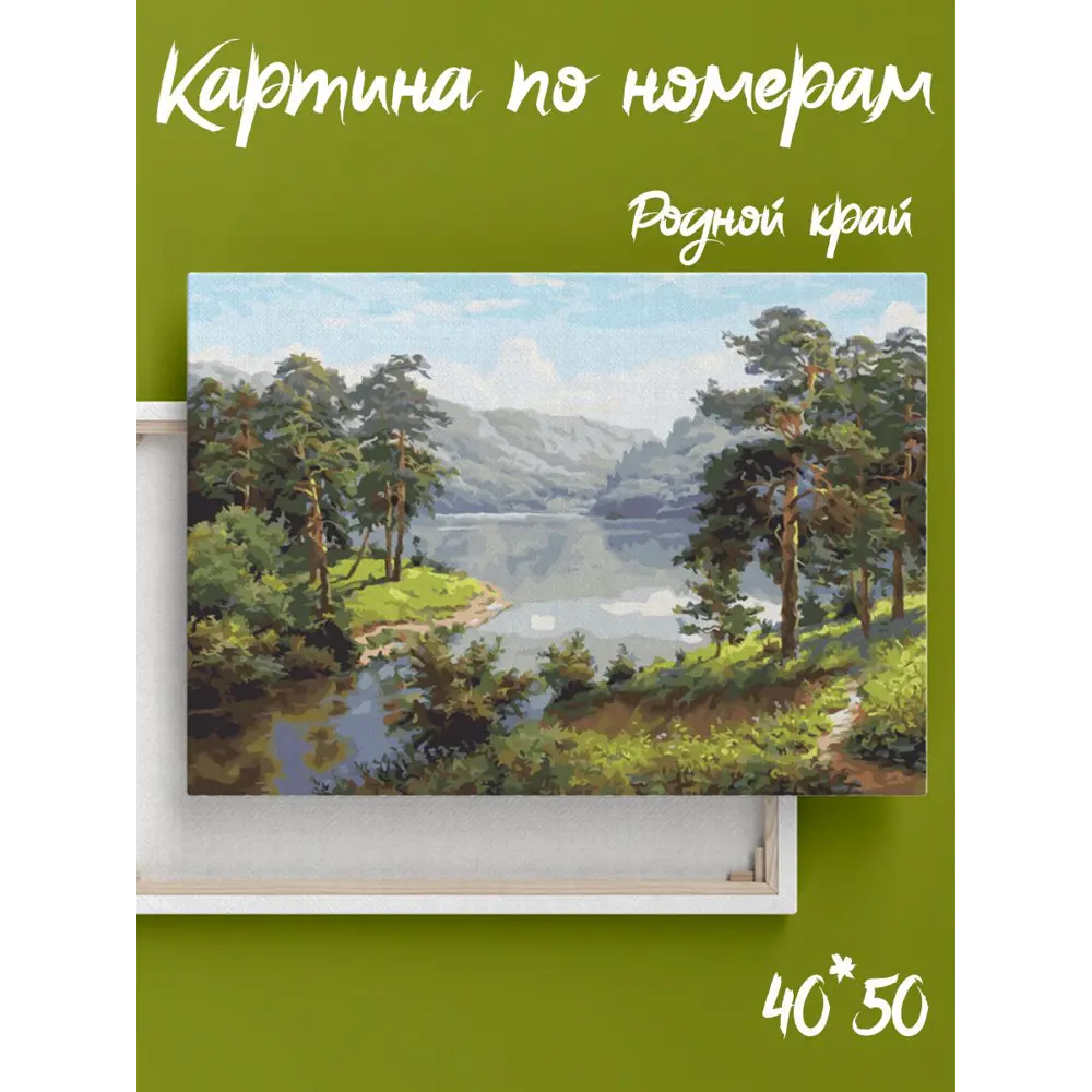 Фото Картина по номерам Paintboy на подрамнике Родной край 40x50 Фото Картина по номерам Paintboy на подрамнике Родной край 40x50