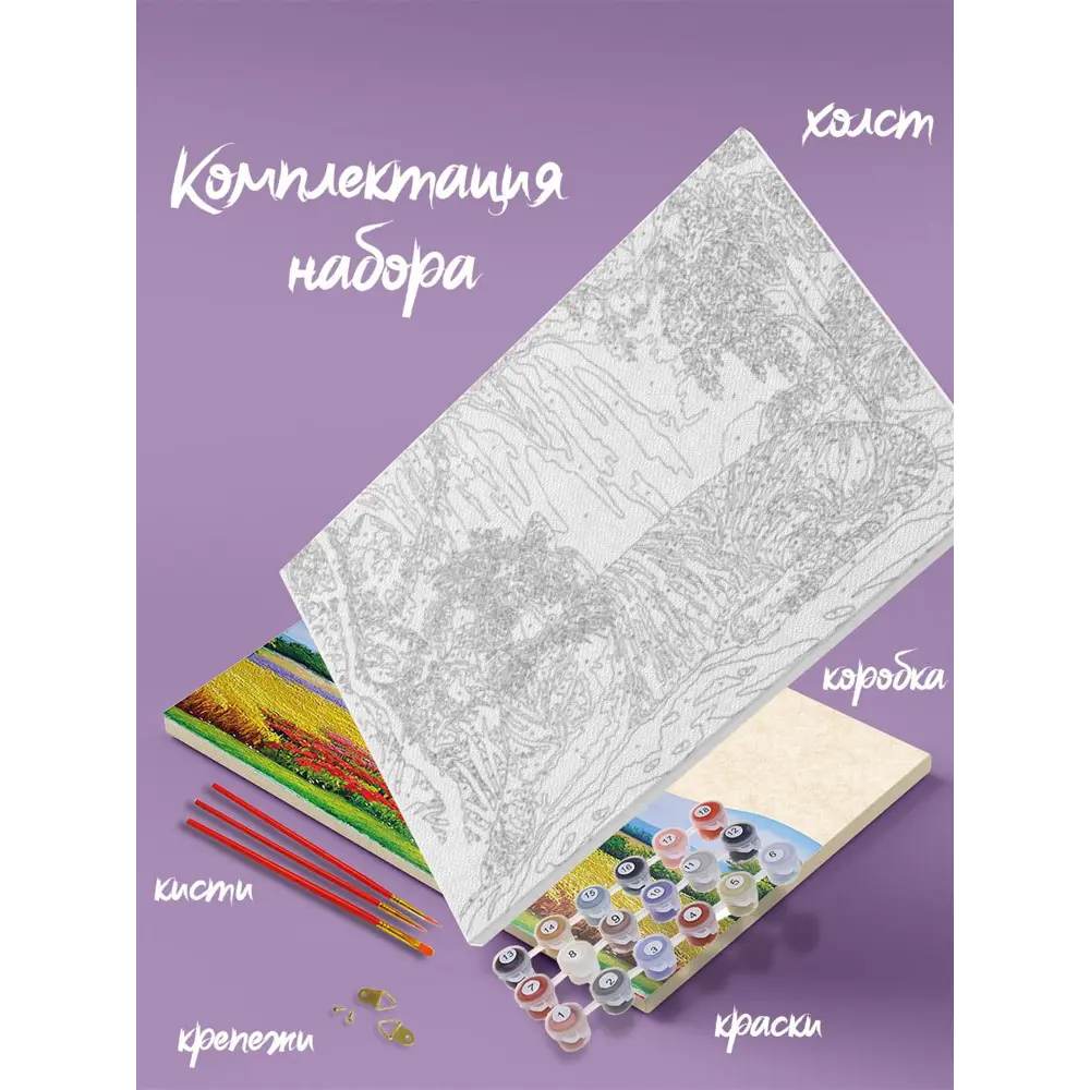 Фото 4 Картина по номерам Paintboy на подрамнике Ежик 40x50 Фото 4 Картина по номерам Paintboy на подрамнике Ежик 40x50