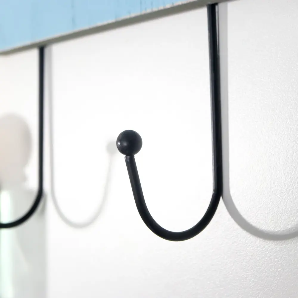 Фото 5 Крючок Simaland 4.5x25x29.5 см 3 крючка цвет голубой