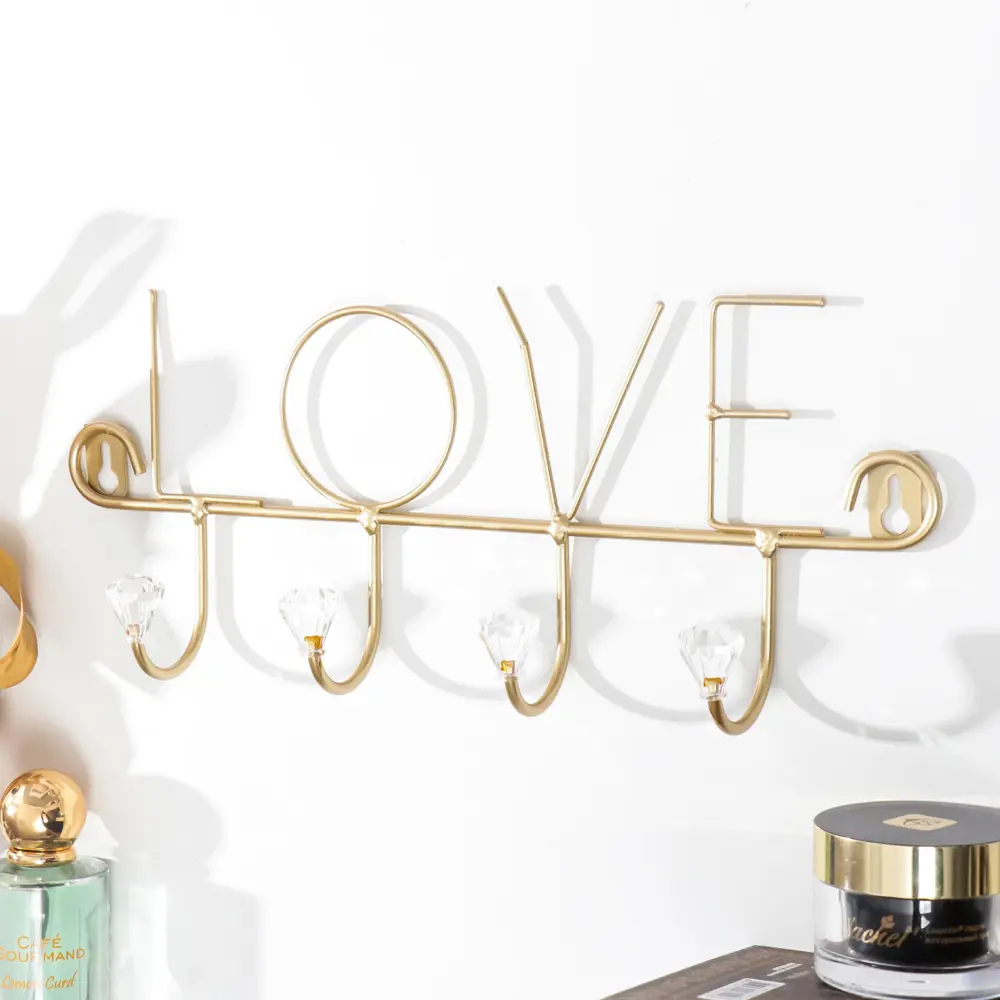 Фото Крючок Simaland 31x13x6 см 4 крючка цвет золотистый Фото Крючок Simaland 31x13x6 см 4 крючка цвет золотистый