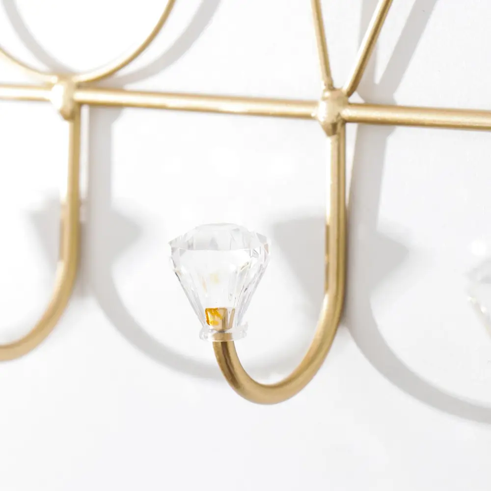 Фото 2 Крючок Simaland 31x13x6 см 4 крючка цвет золотистый Фото 2 Крючок Simaland 31x13x6 см 4 крючка цвет золотистый