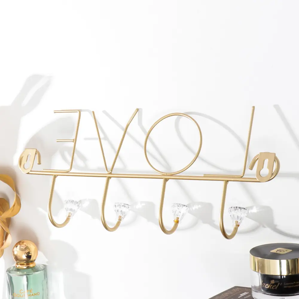 Фото 4 Крючок Simaland 31x13x6 см 4 крючка цвет золотистый Фото 4 Крючок Simaland 31x13x6 см 4 крючка цвет золотистый