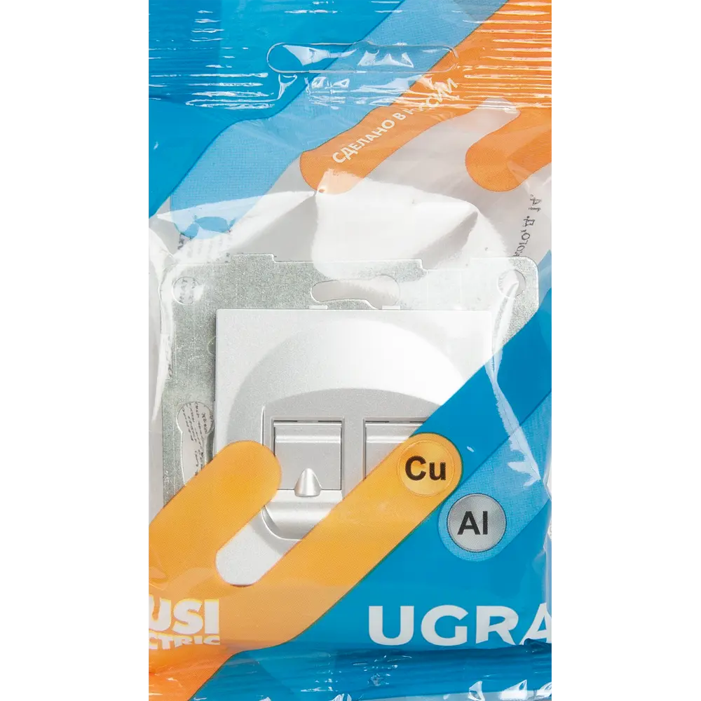 Фото 6 Розетка компьютерная встраиваемая Gusi Electric без заземления RJ45/RJ12 цвет серебро Фото 6 Розетка компьютерная встраиваемая Gusi Electric без заземления RJ45/RJ12 цвет серебро