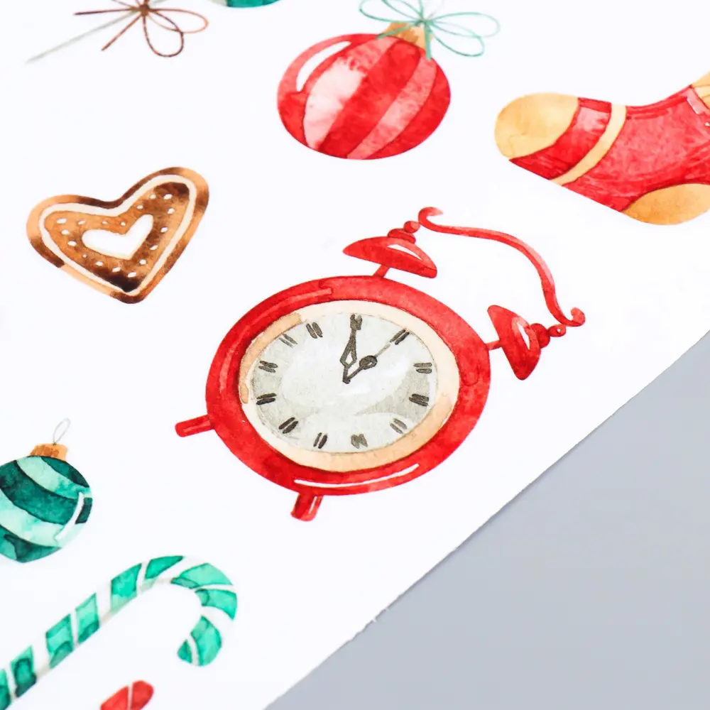 Фото 2 Декоративная наклейка Divino Sticky "Украшения 2" прозрачный фон 30x50 см