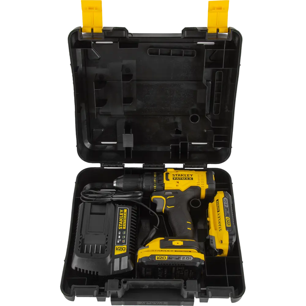 Фото 8 Дрель-шуруповерт аккумуляторная Stanley Fatmax SCD700D2K, 18 В Li-ion 2х2 Ач Фото 8 Дрель-шуруповерт аккумуляторная Stanley Fatmax SCD700D2K, 18 В Li-ion 2х2 Ач