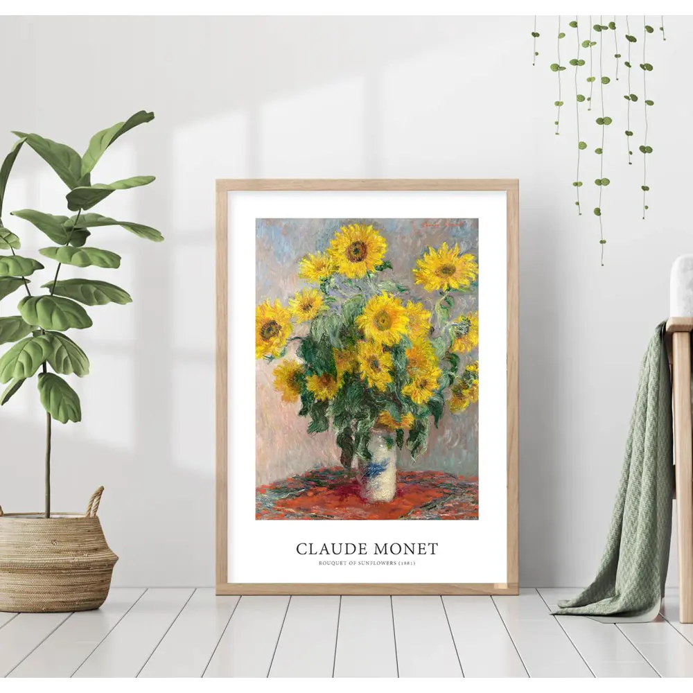 Фото Постер 28 картин Подсолнухи клод моне репродукция 50x40 см в подарочном тубусе без рамы Фото Постер 28 картин Подсолнухи клод моне репродукция 50x40 см в подарочном тубусе без рамы